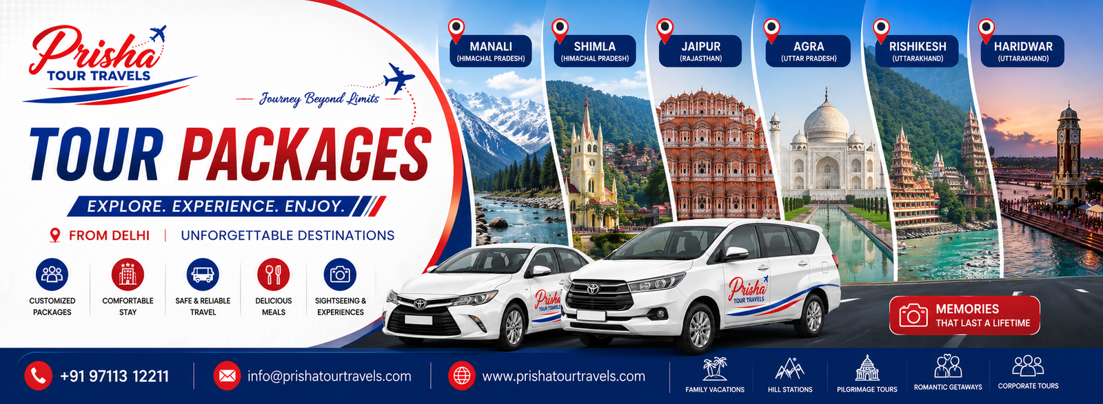 Tour Packages by Prisha Tour Travels